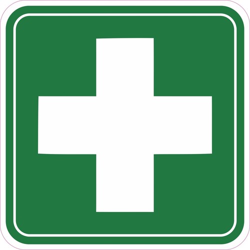 Grünes kreuz medizin - kreuz,,