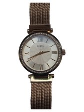 GUESS Damen Armbanduhr Gold Elegant Strass Modern