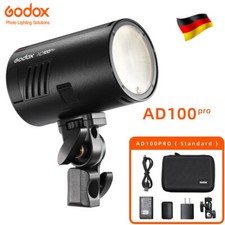 DE Godox AD100Pro Pocket Flash,2600mAh Li-Ion Akku für Nikon Canon Sony Fujifilm