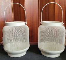 2 er SET METALL - LATERNEN  