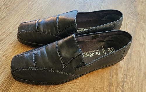 Damen leder halbschuhe slipper - leder,