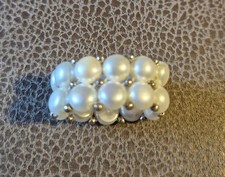 Ring mit Perlen besetzt Neu