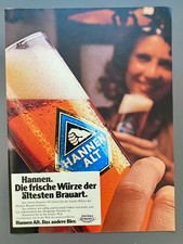 Hannen Alt Das andere Bier Frische Würze 1977 Vintage Ad Werbung Reklame V43