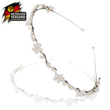 Haarschmuck Kommunion Mädchen Silber Blumen Haarreif Hochzeit Braut Kopfschmuck 