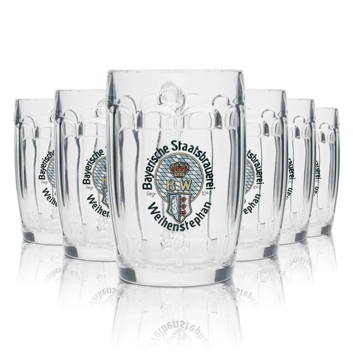 Weihenstephan bier glas - 6x,
