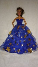 Barbie Puppen Kleid Royal Blau
