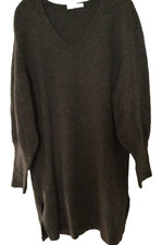 Pigalle von ONLY Strickkleid, Braun, Größe L, Langarm