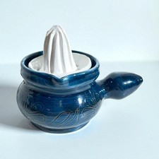 Wunderschöne Zitruspresse Keramik Handarbeit Made In France signiert