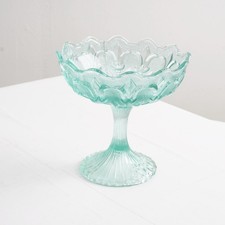 Pressglas Schale Fußschale