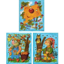 Fensterbild Herbst Deko