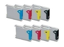 8 x Tinte für Brother DCP-130c DCP-330c DCP-540cn 750cw komp. zu LC1000 BK/C/M/Y