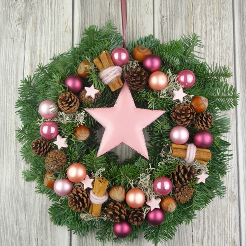 Türkranz rosa weihnachten - türkranz,