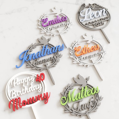Personalisierbarer cake topper - cake,