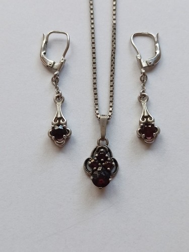 Böhmisches granat schmuckset - böhmisches,