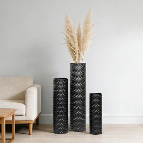 Bodenvase groß schwarz - groß,