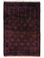 Antiker Belutsch Nomadenteppich 127x84 | Gebetsteppich, handgeknüpft aus Wolle