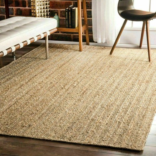 Natur jute läufer teppich - natur,