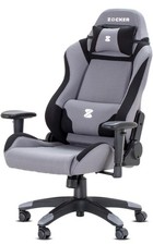 KHG Gaming Stuhl Drehstuhl in grau, ergonomisch geformt mit sportlichem Design