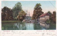 Bahnpost BERLIN - LAUBAN, Ak.von Lübbenau im Spreewald nach HAMBURG UHLENHORST