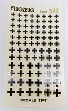 Flugzeug Decals 1:72 - Luftwaffe Balkenkreuze versch. Größen und Formen
