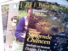 Konvolut: 4 div. Zeitschriften / Magazine  FliegenFischen Internationales Magazi