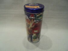 Schöne Blechdose mit Weihnachsmotiv "Bub wift Post in Mailbox"& Hund schaut zu! 