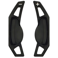 Schaltwippen Verlängerung Kompatibel mit Smart Fortwo 451 453 Schwarz Alu Typ-A