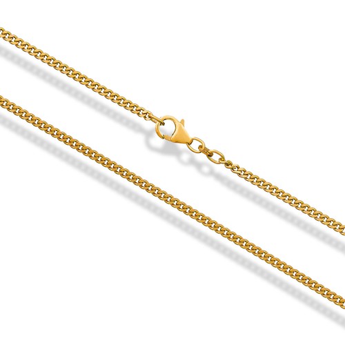 Panzerkette massiv gold - panzerkette,