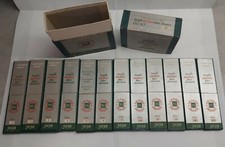 Vintage A.W. Faber Castel Feinste Castell Bleiminen Etui mit 12 Boxen