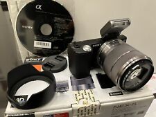 Sony NEX 5 Kamera + Blitz + Objektiv Original Rechnung Box TOP !