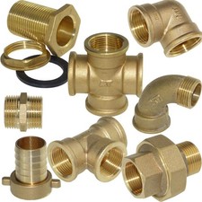 Messing Fittinge Winkel Bogen Doppelnippel Verschraubung T-Stück Reduzierstück