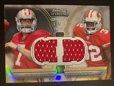 2011 Bowman Sterling Dual Relic Refractor Colin Kaepernick /Kendall Hunter ed/75