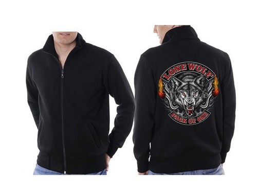 Sweatshirtjacke schwarz biker - sweatshirtjacke,