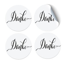 35 runde Papier Sticker