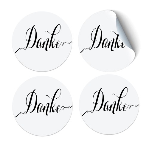 Runde papier sticker - runde,