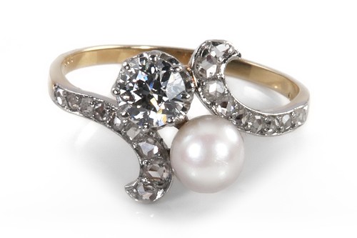 Antiker ring mit diamanten - antiker,