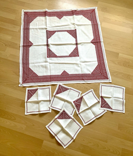 Rot weiß tischdecke set - tischdecke,