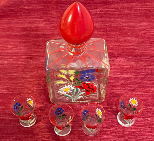 Vintage glas karaffe - vintage, glas-karaffe