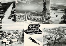 FÜR SAMMLER: Alte Mehrbild-Ansichtskarte S/W m. Gruß a. Schmiedefeld, ungelaufen