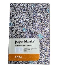 2024 Paperblanks Mini Flexi 12 Monatskalender Granada Türkis Maurisches Mosaik W