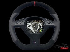 AUSTAUSCH Lenkrad Leder Alcantara BMW E39 E46 E53 X5 Multifunktions Abgeflacht