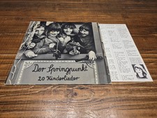 LP Vinyl Der Springpunkt 20 Kinderlieder + Textblatt Pläne 1974