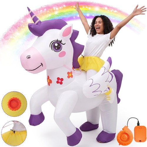 Aufblasbares einhorn kostüm - aufblasbares,