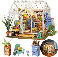 Rolife 1:24 Verträumtes Gartenhaus DIY Miniatur-Puppenhaus-Möbel-Kit aus Holz