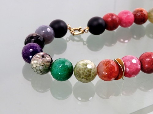 Design achat amethyst kette - achat,