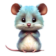 Car sticker - cute, mouse