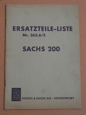 SACHS 200  Ersatzteilliste