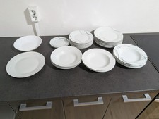 Weißes Porzellan Geschirr Set