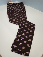 Leggings Blumenmuster lila auf