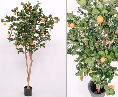 Künstlicher orangenbaum mit - künstlicher,